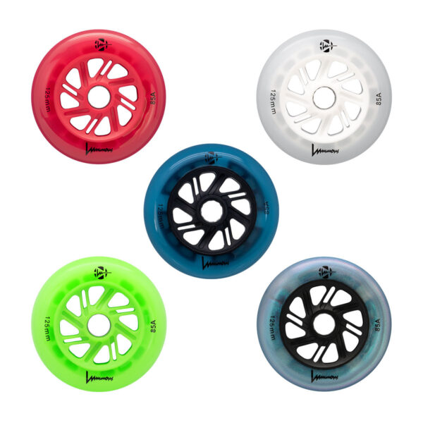 LUMINOUS - LED WHEELS - 125mm/85A - PAQUETE DE 3