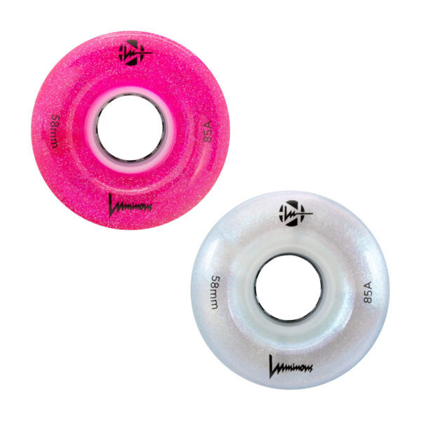 LUMINOUS - LED QUAD WHEEL - 58mm - PAQUETE DE 4