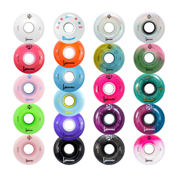 LUMINOUS - LED QUAD WHEEL - 62mm/85A - PAQUETE DE 4